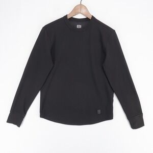 Topo Designs Tech Sweatshirt Men S Black Lightweight Crew Long Sleeve Pullover